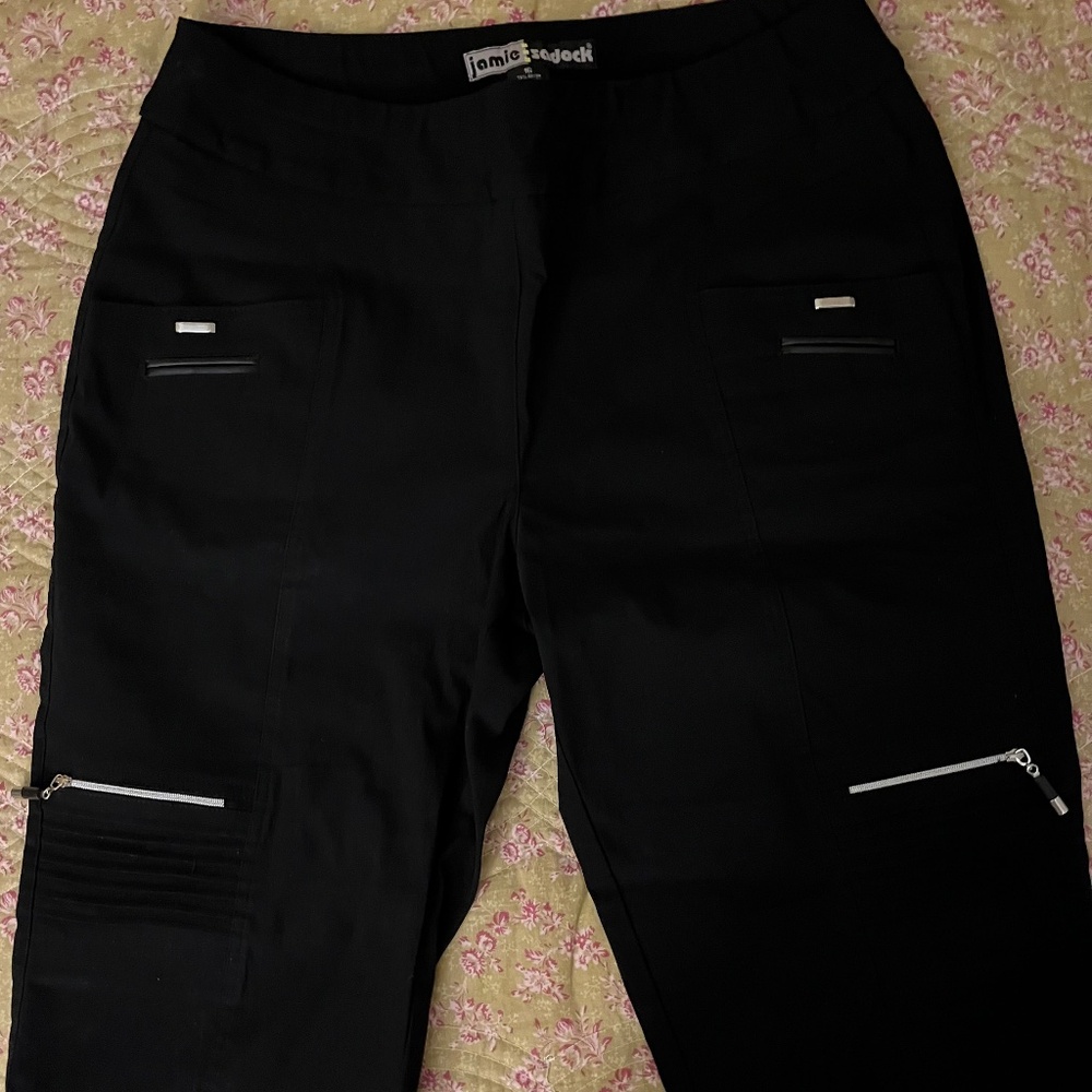 JAMIE SADOCK BLACK GOLF CAPRI PANTS 16